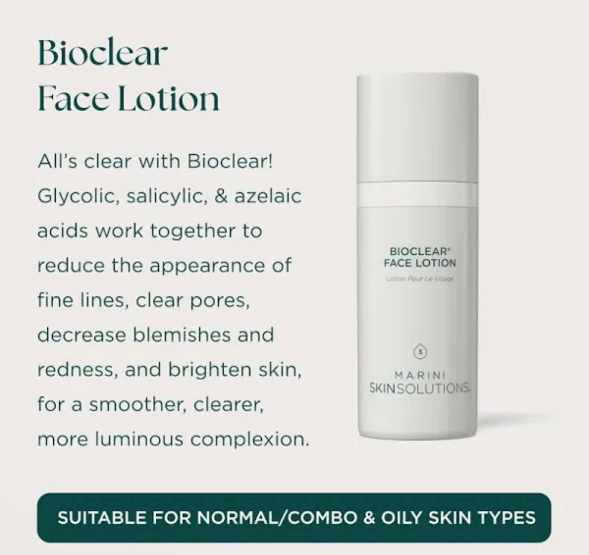 Bio clear face lotion